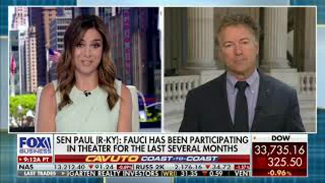 Dr. Rand Paul talks with Jackie DeAngelis about Dr. Fauci's Lies and Misinformation - May 19, 2021