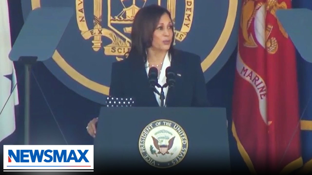 Kamala Harris' joke falls flat at Naval Academy graduation