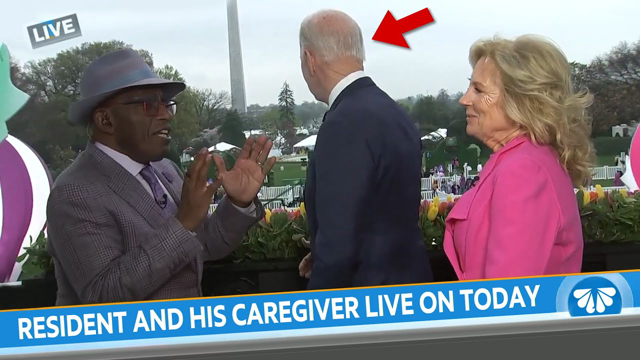 Joe Biden and his Caregiver are Interviewed by TV Weatherman...