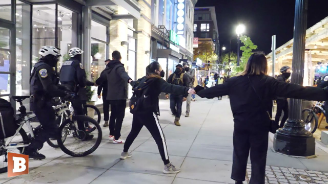 Weakest Police Blockade Ever? D.C. Cops Bust Through BLM Human Chain