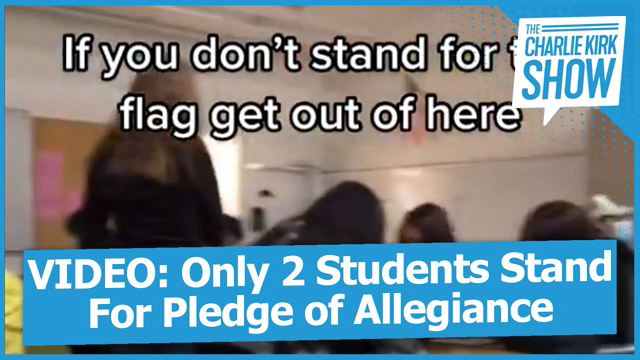 Only 2 Students Stand For Pledge of Allegiance