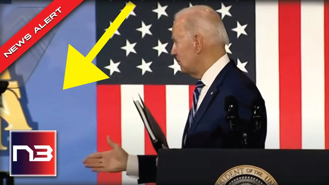 Right After Speech Biden Turns, Sticks Out His Hand, Then Does Something BIZARRE