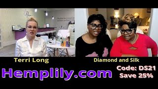 Diamond and Silk talk Menopause with Hemplily owner Terri Long