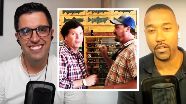 SETTLE DOWN, Son! Tucker Laughs In Face Of Heckler