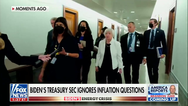 Pressed On Inflation, Treasury Secretary Janet Yellen Ignores Questions As Staff Runs Interference