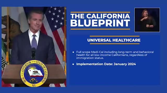 Newsom Unveils Universal Healthcare Plan: Covers "Californians REGARDLESS Of Immigration Status"