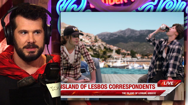 LIVE ON AIR! The Greek Island of Lesbos! | Louder With Crowder