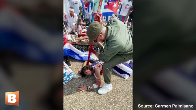 Free Cuba Activists Perform “Bloody” Anti-Communist Demonstration Outside White House