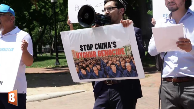 Pro-Uyghur Group Chants "Terrorist China," "Nazi China" in Front of the White House