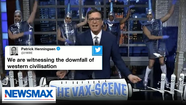 Stephen Colbert mocked over 'embarrassing' vaccine dance | American Agenda on Newsmax
