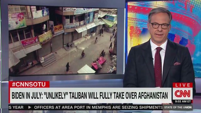 Jake Tapper: “The Rapid Crumbling” Of Afghanistan Is A “Foreign Policy Disaster” And “Shocking”