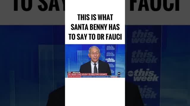 Benny Throws Hot Coal In Fauci's Stocking