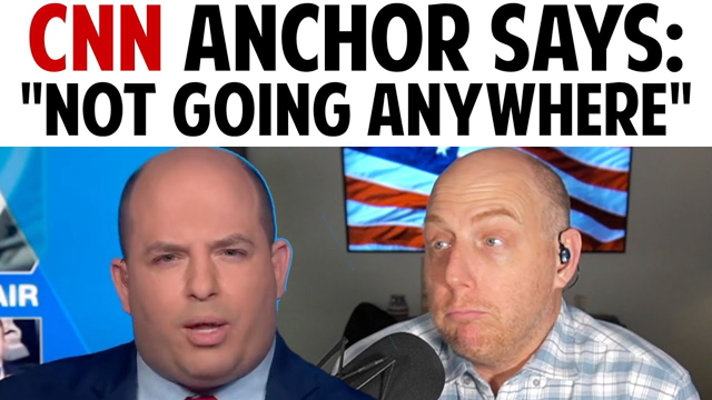 CNN ANCHOR SAYS "NOT GOING ANYWHERE"