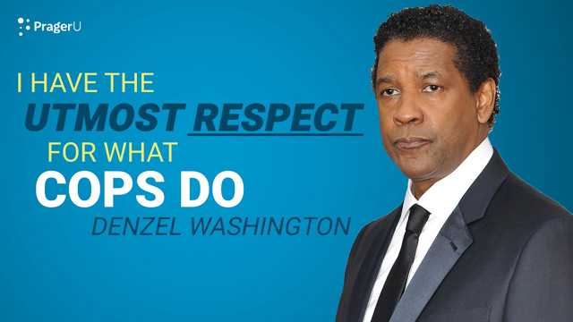 Denzel: I Have the Utmost Respect for What Cops Do