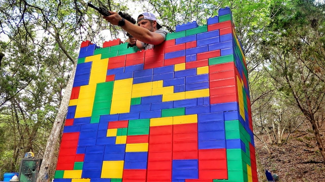 Surprising Result when I Shot the Lego Tower...