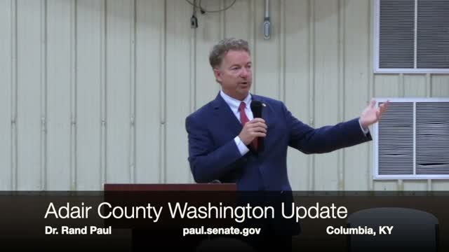 Dr. Paul Joins Adair County, Kentucky to Deliver his Washington Update