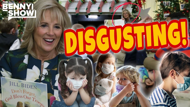 Jill Biden Forces Kids To Mask In The White House For Christmas, Decorates With Hunter Biden Photo