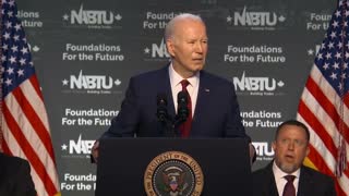 Biden Gets Confused By Teleprompter: "Four More Years? Pause?" As Planted Chants Break Out