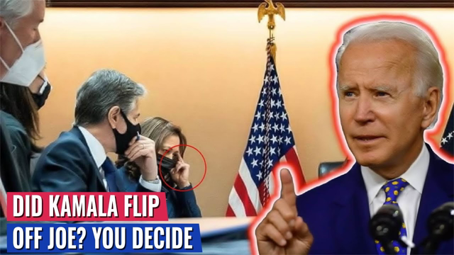 Did Kamala Harris Flip Off Biden In Last Photo Together? Look!