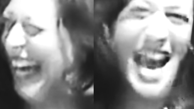 But why is she cackling?
