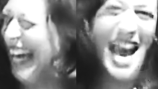 But why is she cackling?