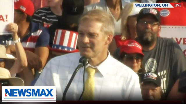Crowd chants "Lock her up" after Jordan mentions Pelosi | "Save America" Rally in Wellington, Ohio