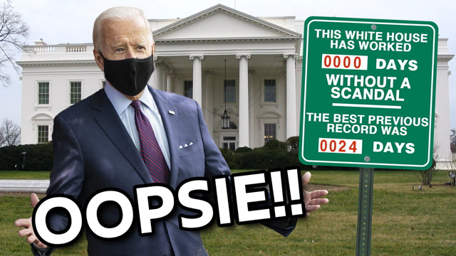 OOPSIE! SCANDAL at the Biden White House!!