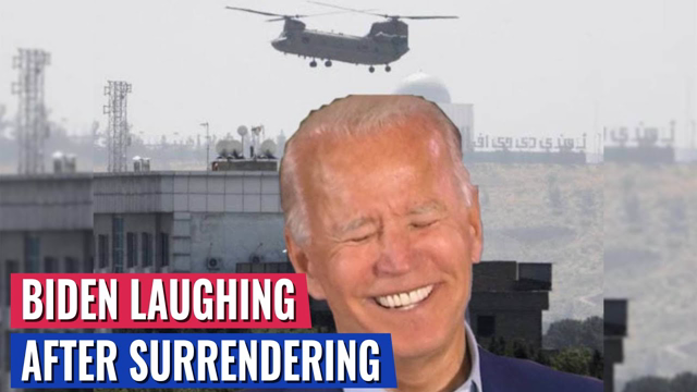 Breaking: Biden Laughing, Joking As He Enters White House After Surrendering To Taliban