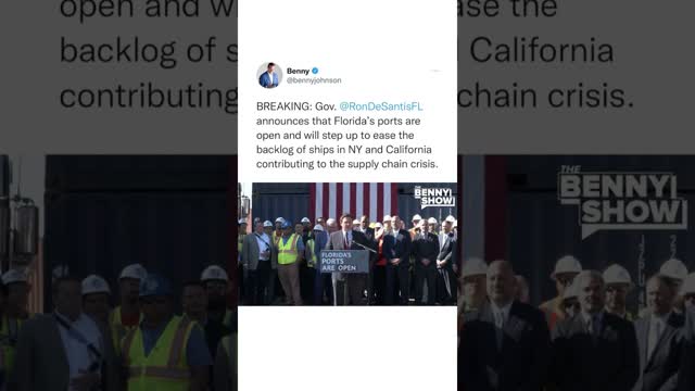 Gov DeSanta Opens Florida's Ports To Old America