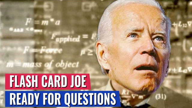 Reporter Asks Biden Simple  Question At Campaign Stop - He Has To Pull Out Flash Cards To Answer!