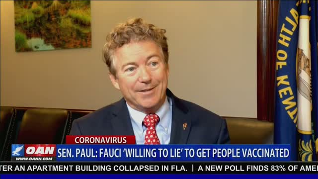 Dr. Rand Paul Calls for Dr. Fauci to be held Accountable on OAN - June 24, 2021