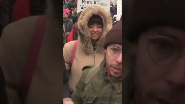 #SHORTS Flashback: Thug punches Sheila Gunn Reid at the Woman's March.