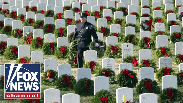 Protest group targets wreaths placed on veterans' gravesites