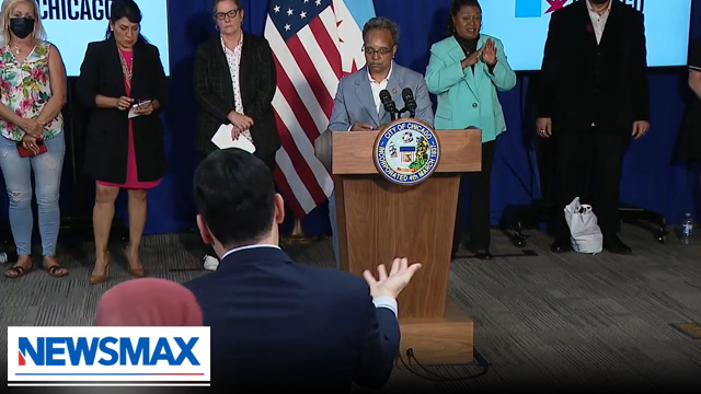 Lightfoot, Newsmax reporter clash over Chicago crime: "I don't know where you're from"