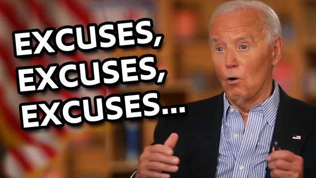 EXCUSES, EXCUSES, EXCUSES: Biden's Post-Debate Interview