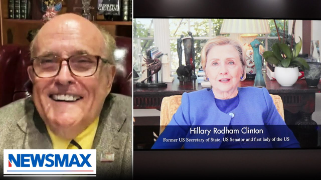 Giuliani laughs out loud at this excuse for Clinton spying | Prime News on Newsmax