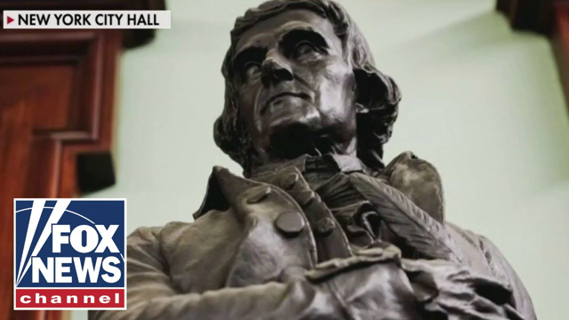 Thomas Jefferson statue removed from New York City Hall