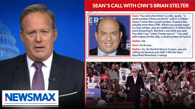 Spicer calls up and calls out CNN's Stelter after "fringe" viewership comment | Spicer & Co.