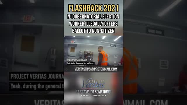 FLASHBACK 2021: NJ Gubernatorial Election Worker ILLEGALLY Offers BALLOT to Non-Citizen