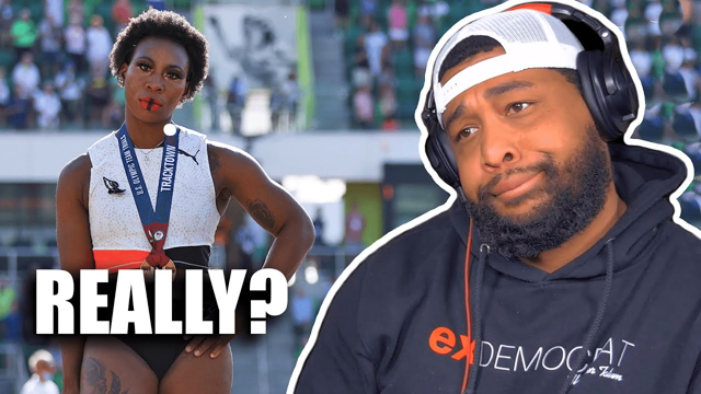 US Olympian Gwen Berry turns her back on flag during National Anthem!