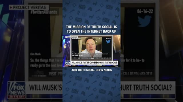 Truth Social CEO Devin Nunes reacts on Leaked #TwitterAllHands video from Project Veritas