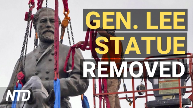 NYC Artist's Tribute to 13 Fallen Troops: Virginia: Gen. Lee Confederate Statue Removed | NTD