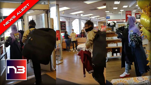 LA Crooks Walk Out of Store with Loads of Stolen Merchandise in Broad Daylight