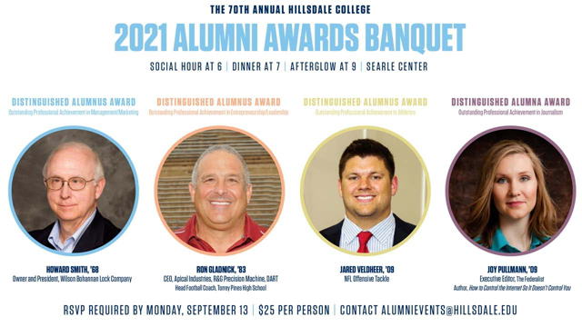 LIVESTREAM - 70th Annual Hillsdale College Alumni Awards Banquet