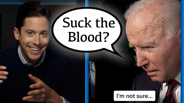 Biden's Strange SHOUT: "Do You Think We're SUCKING Blood Out of Kids?"
