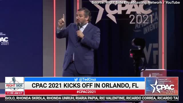 Ted Cruz Mocks Masks, AOC, and Cancun Controversy at CPAC 2021