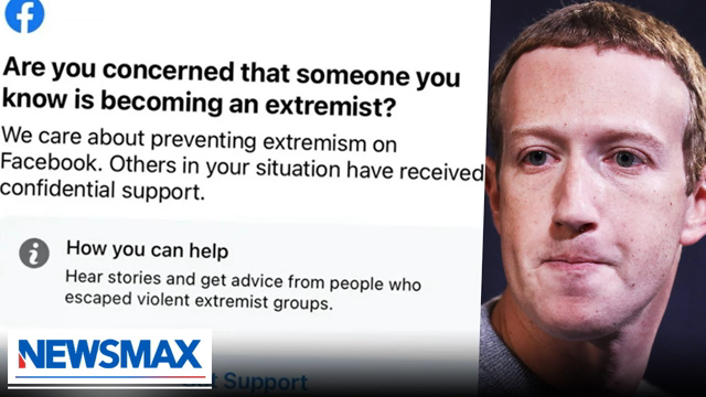 Facebook now warning users about 'extremist' friends and ideas | STINCHFIELD on Newsmax