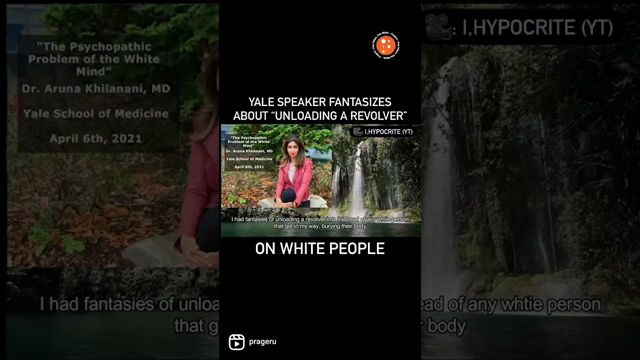 Yale Speaker Fantasizes About “Unloading Revolver” on White People #Shorts