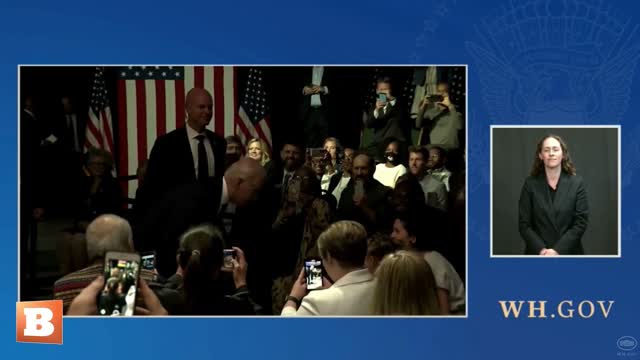 Joe Biden Wanders Off at Beginning of Speech to Ensure Two Young Girls "Got Ice Cream"