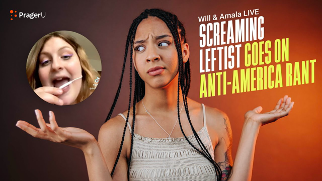Screaming Leftist Goes On Anti-America Rant